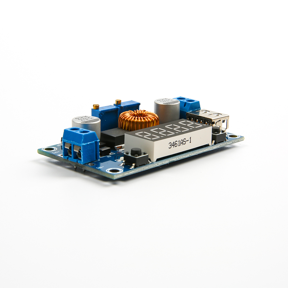 Понижающий преобразователь напряжения XL4015 с дисплеем на 4 символа, DC-DC 5А